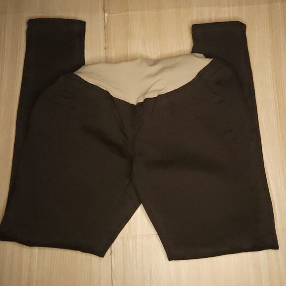 Motherhood Maternity Womens Brown Ankle Pants 2 - Picture 1 of 7